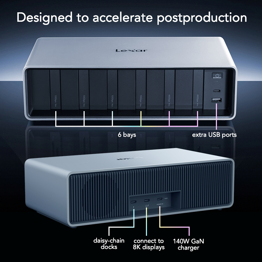 BIGBOY LEXAR PROFESSIONAL WORKFLOW - THUNDERBOLT 4 YUKSELTMESI VE 6 MODUL YUVASI LPWF800N-4A1NGL-50595