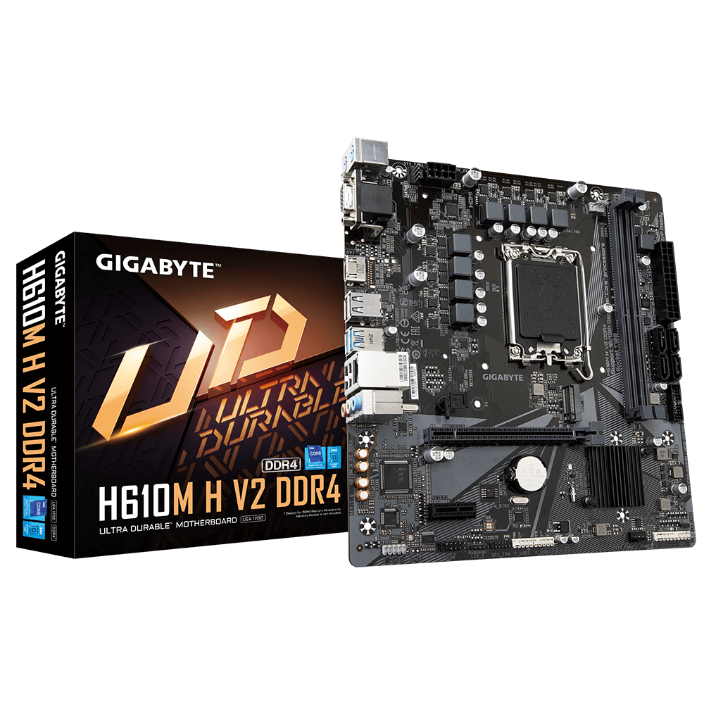 GIGABYTE Gigabyte H610M H V2 D4 1700P Vga Hdmi Usb3.2-27565