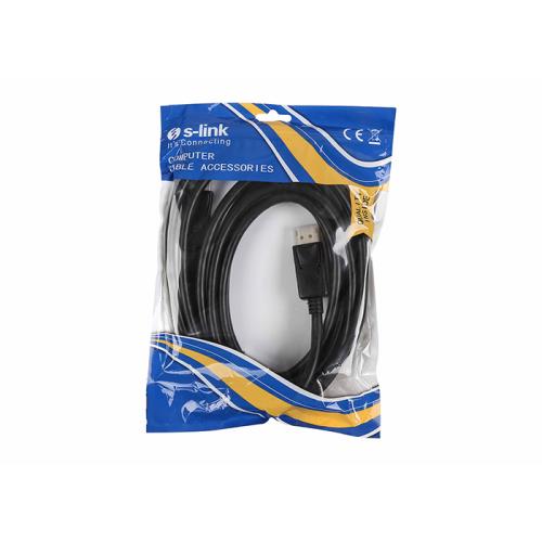 S-LINK S-LINK SL-463, Display Port (DP) Kablo, İki ucu Erkek, 3 Metre-47171