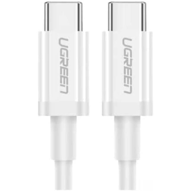 UGREEN UGREEN USB-C 60W 3A QC PD HIZLI ŞARJ KABLOSU 1 MT BEYAZ 60518 