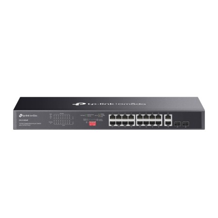 OMADA TP-LINK DS1018GMP 250W 16GE PoE Switch 2SFP, 2 combo GE Metal, Rack-mountable