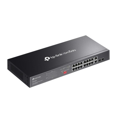 OMADA TP-LINK DS1018GMP 250W 16GE PoE Switch 2SFP, 2 combo GE Metal, Rack-mountable-64535