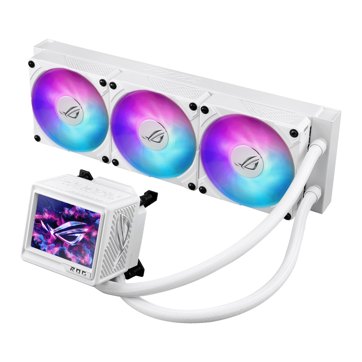 ASUS ASUS ROG RYUJIN III 360 ARGB EXTREME WHITE SIVI SOĞUTUCU ASETEK EMMA GEN8 V2 POMPA YÜKSEK HAVA AKIŞI VE STATİK BASINÇ İÇİN MANYE