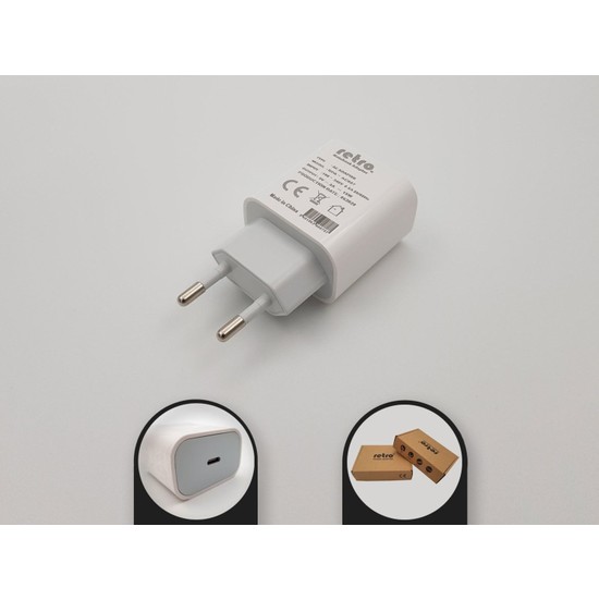 RETRO RETRO 5V 3A 15W USB-C (Type C) Hızlı Şarj Adaptörü