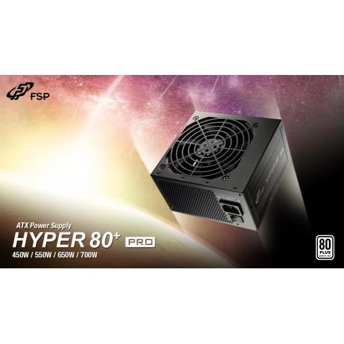 FSP  FSP HYPER PRO, H3-550, 550W, AKTIF PFC, 80+, GAMING, ATX, Power Supply (PSU) -32223
