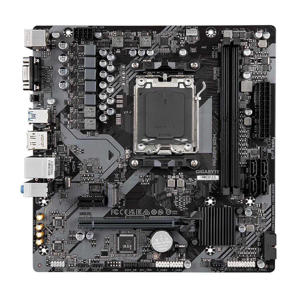 GIGABYTE Gigabyte A620M S2H 6400mhz(OC) M.2 AM5 mATX DDR5 Anakart-45005