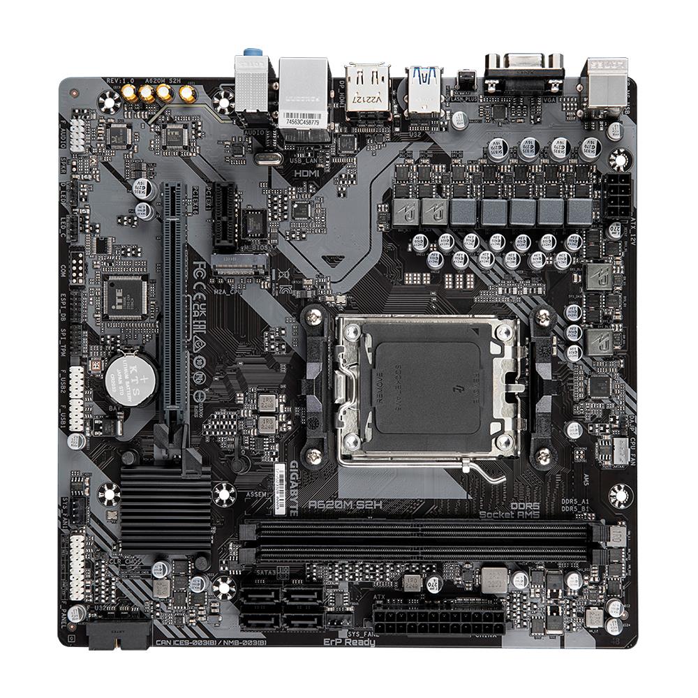 GIGABYTE Gigabyte A620M S2H 6400mhz(OC) M.2 AM5 mATX DDR5 Anakart-45007