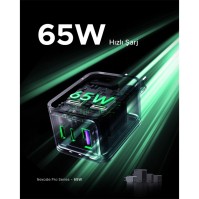 UGREEN UGREEN NEXODE PRO 65W GAN HIZLI ŞARJ CİHAZI TYPE-C QC PD 2XUSB-C 1XUSB-A UZAY GRİSİ 25871 -69750