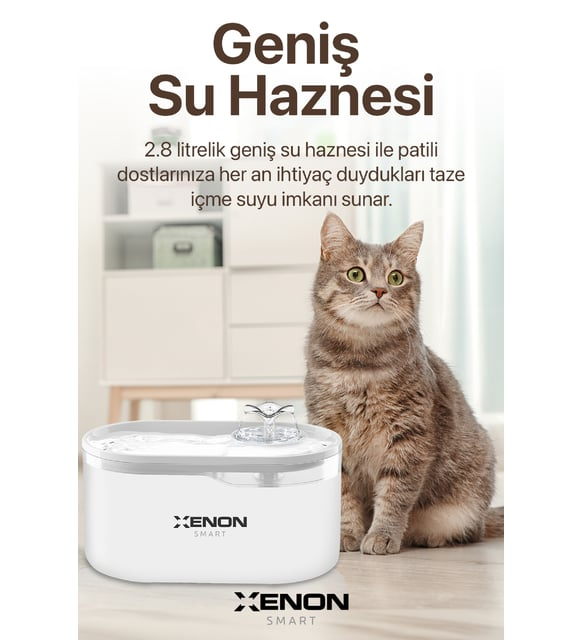 XENON SMART XENON SMART WIFI DESTEKLI KEDI SU PINARI X8650_M1-59780