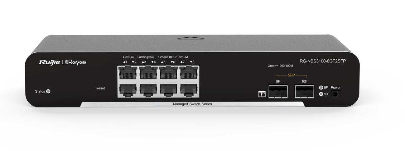 REYEE RUİJİE RG-NBS3100-8GT2SFP 8XGE-2XGE/SFP YÖNETİLEBİLİR F.GİGABİT NETWORK SWİTCH-53775