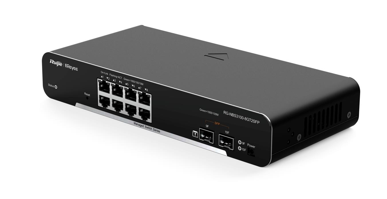 REYEE RUİJİE RG-NBS3100-8GT2SFP 8XGE-2XGE/SFP YÖNETİLEBİLİR F.GİGABİT NETWORK SWİTCH-53776
