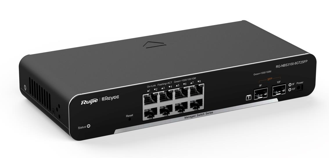 REYEE RUİJİE RG-NBS3100-8GT2SFP 8XGE-2XGE/SFP YÖNETİLEBİLİR F.GİGABİT NETWORK SWİTCH-53777