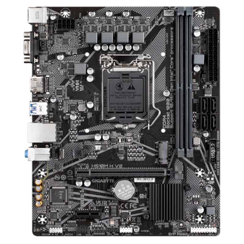 GIGABYTE H510M H V2 1200P DDR4 3200MHz VGA/HDMI M.2 USB 3.2 mATX (10. ve 11. NESİL İŞLEMCİ UYUMLU)-31403