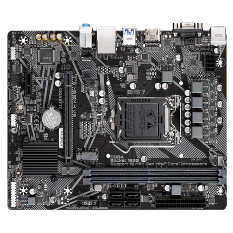 GIGABYTE H510M H V2 1200P DDR4 3200MHz VGA/HDMI M.2 USB 3.2 mATX (10. ve 11. NESİL İŞLEMCİ UYUMLU)-31404