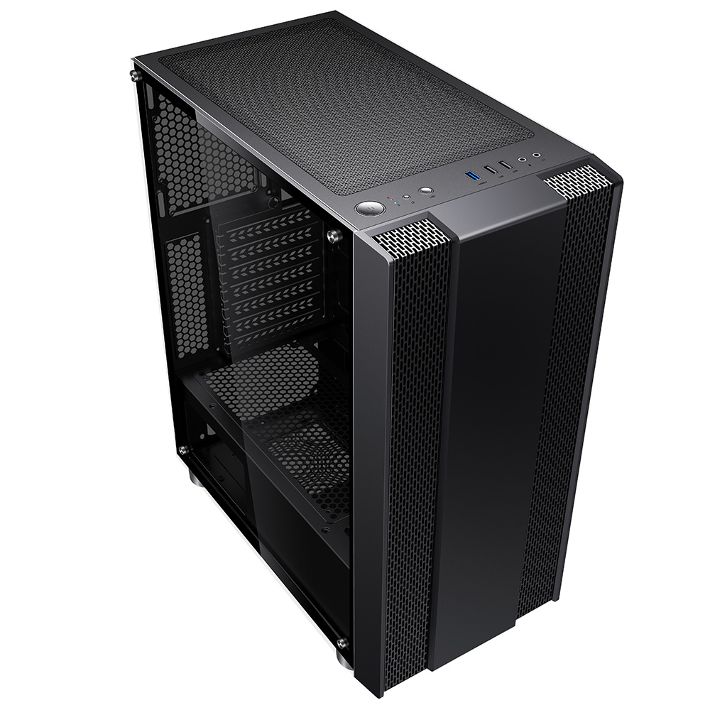 POWERBOOST  VK-G3403S 650w 80+ USB3.0 Kırmızı LED fan Mesh Panel kasa-58358