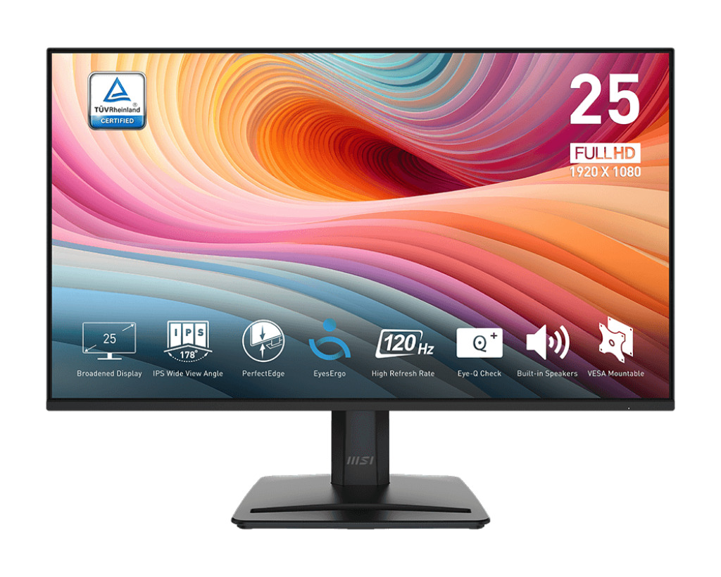 MSI MSI MSI 24.5 PRO MP251 E2 1920x1080 (FHD) 16:9 FLAT IPS 120HZ 1MS ADAPTIVE-SYNC SIYAH MONITOR