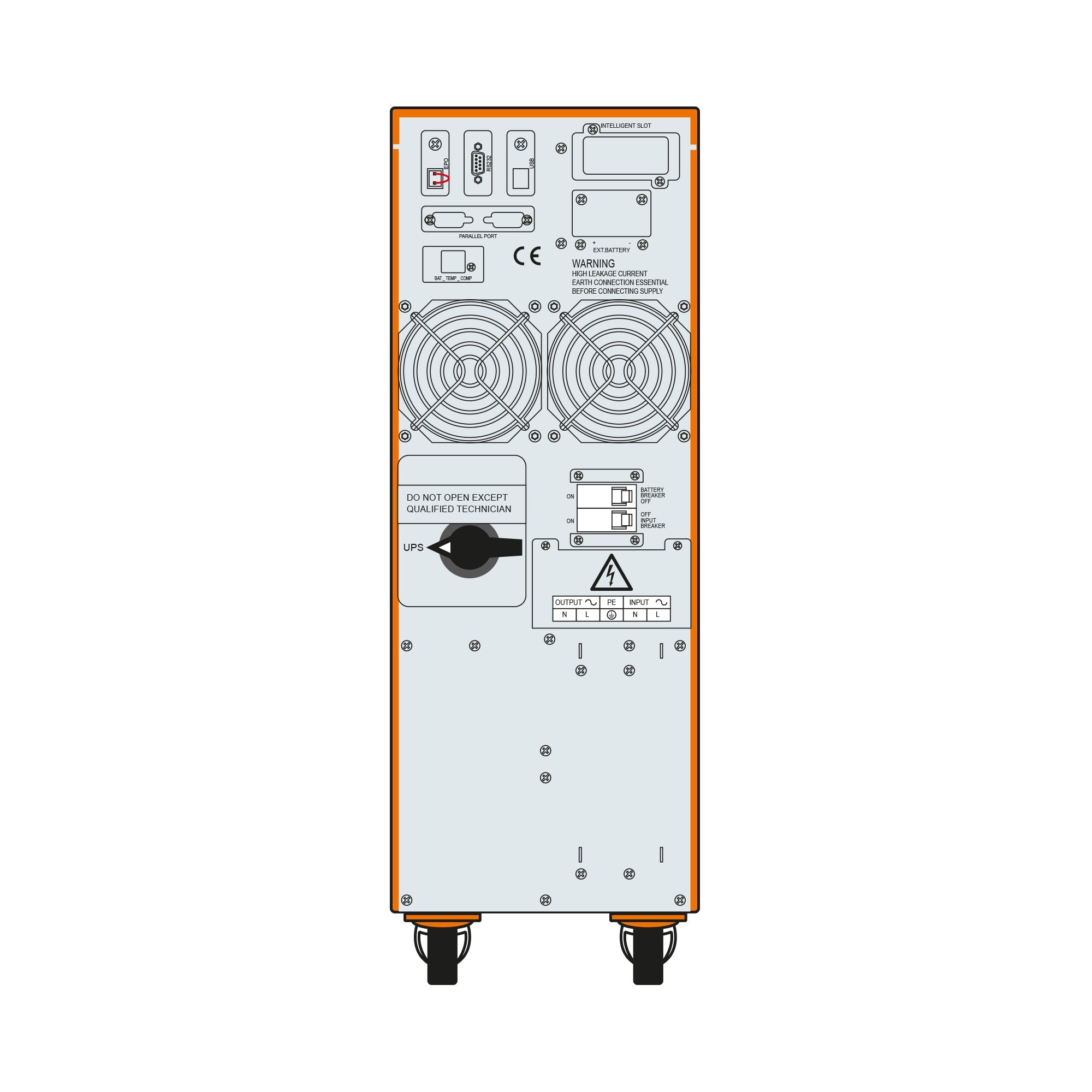 MAKELSAN MAKELSAN POWERPACK SE 10KVA 5-10DK 20x12V/9AH 1F/1F ONLİNE UPS MU10000N11EAG01-55475