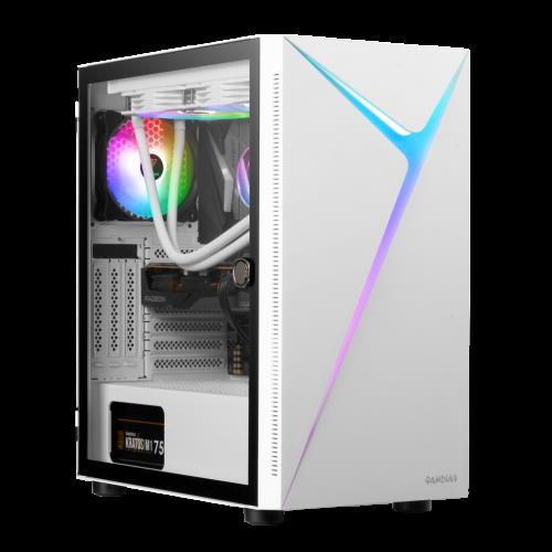 GAMDıAS GAMDIAS ARGUS E4 Elite WH, 600W, Tempered Glass, ARGB, ATX, 80+ Bronze, White Edition, GAMING KASA