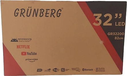 GRÜNBERG GRÜNBERG GR32200, 32&quot; 82cm, HD Ready, Dahili Wi-Fi, Dahili Uydu Alıcılı, Android Led Televizyon