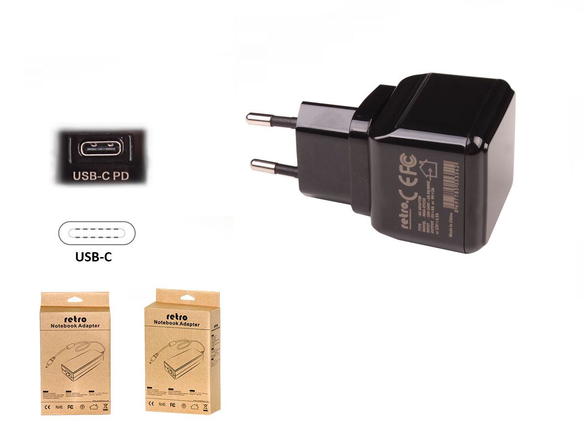 RETRO RETRO 18W USB-C PD Tablet ve Telefon Adaptörü RNA-UTC18