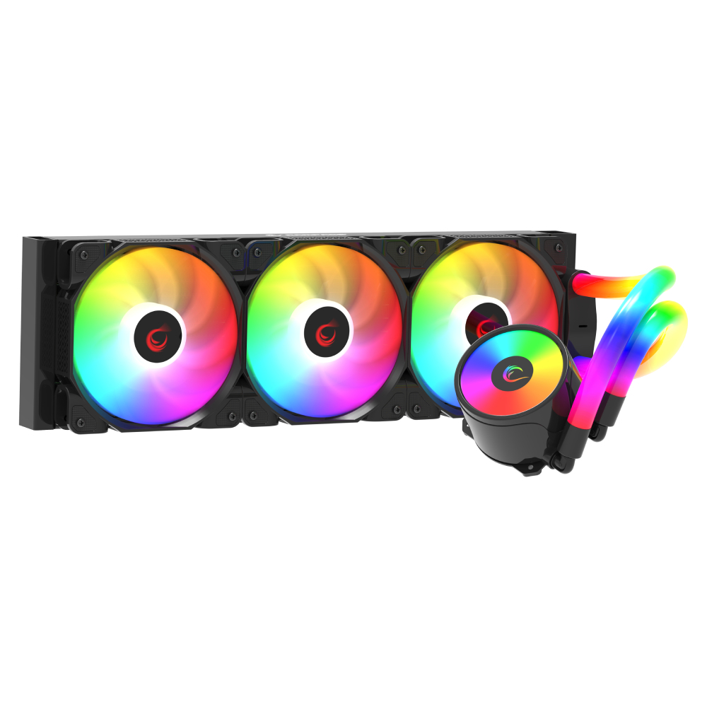 RAMPAGE ICEBLADE C8 BEYAZ 360MM LGA1700/AM5 SOKET SIVI SOĞUTMALI CPU FAN ARGB / TÜP LEDLİ