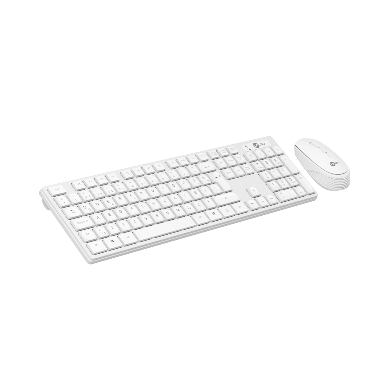 LECOO LENOVO LECOO KM2001 KABLOSUZ TÜRKÇE Q KLAVYE & MOUSE SET BEYAZ-49625