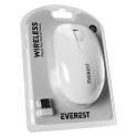 EVEREST EVEREST SMW-973, Beyaz, USB Nano 2,4G Kablosuz, 1200dpi, Optik, 4 Tuşlu, Mouse-67126