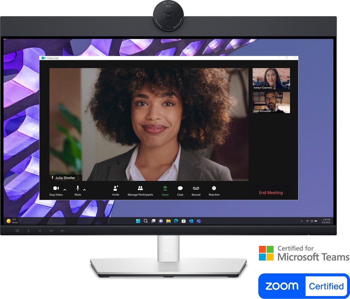 DELL DELL 24 P2424HEB VIDEO CONFERENCING MONITOR 8MS 60HZ 1920 x 1080 VESA 1x DP 1x HDMI
