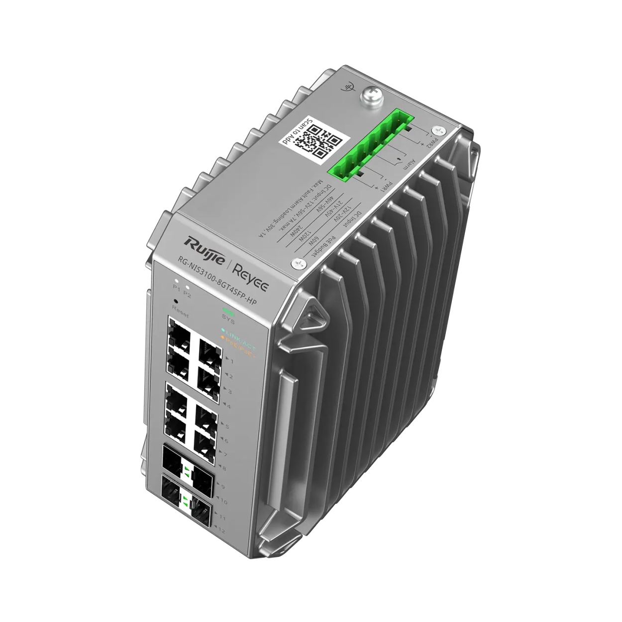RUIJIE Ruijie Reyee RG-NIS3100-8GT4SFP-HP 8port Gigabit PoE + 4GE SFP Endüstriyel Switc-42020