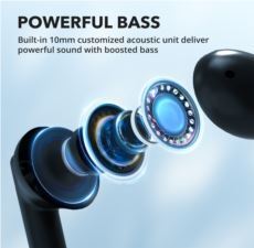 TAOTRONICS IPX5 Suya Dayanıklı Bluetooth 5.3 ENC USB-C Şarjlı TWS Kulaklık-56755