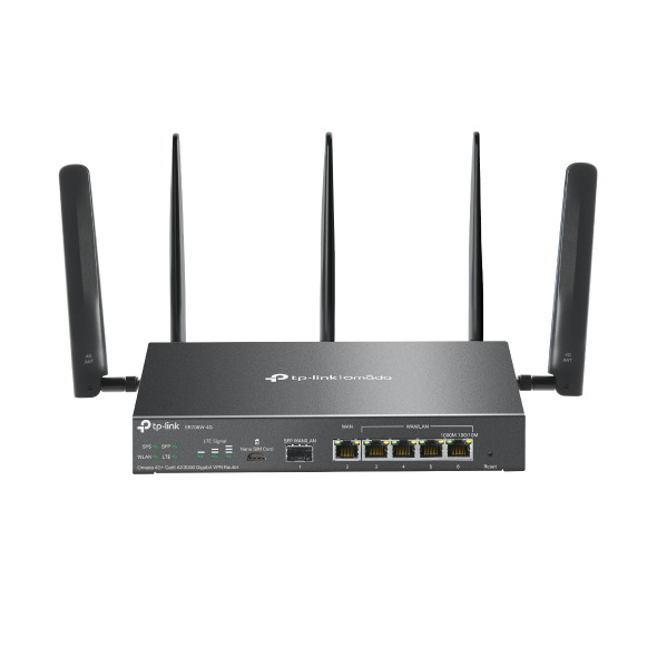 OMADA OMADA  ER706W-4G-4G LTE Wi-Fi 6 AX3000 Load Balance VPN Router.