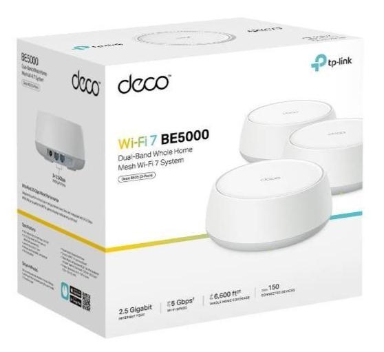 TP-LINK TP-LINK DECO BE25 BE5000 EV WI-FI 7 SİSTEMİ (2-PACK)