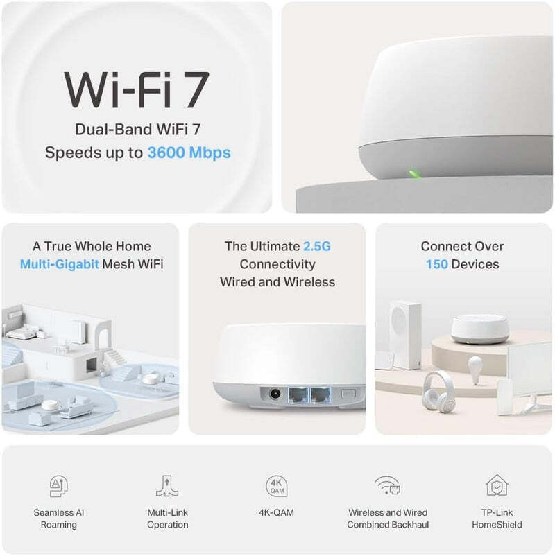 TP-LINK TP-LINK DECO BE25 BE5000 EV WI-FI 7 SİSTEMİ (2-PACK)-55472