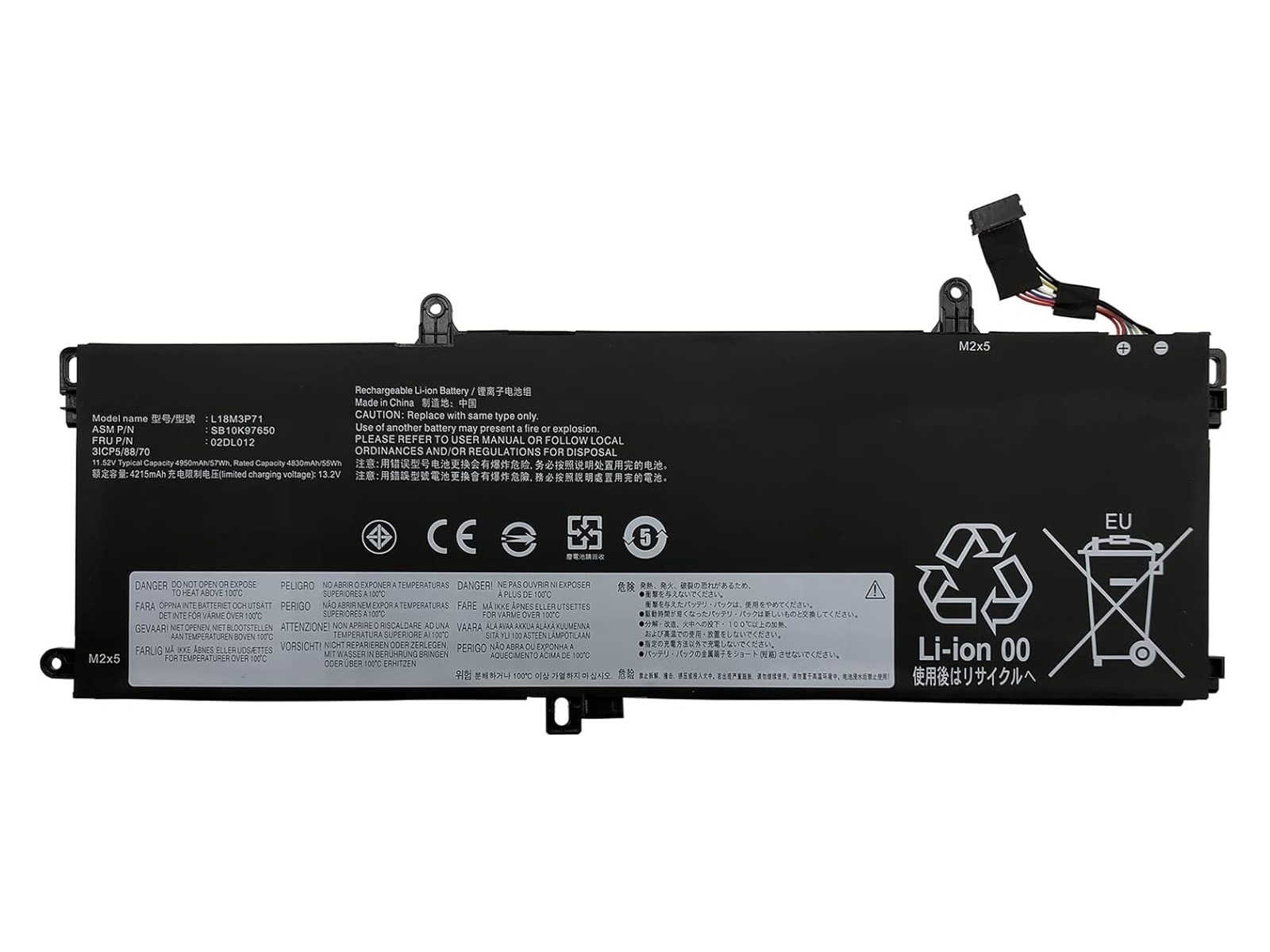 RETRO RETRO Lenovo ThinkPad T590, L18L3P71 Notebook Bataryası