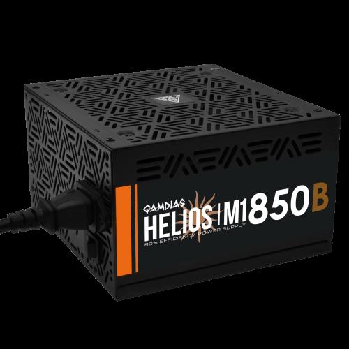 GAMDıAS  GAMDIAS HELIOS M1-850B, 850W, 80+ Bronze, Aktif PFC, GAMING, ATX, Power Supply (PSU) 