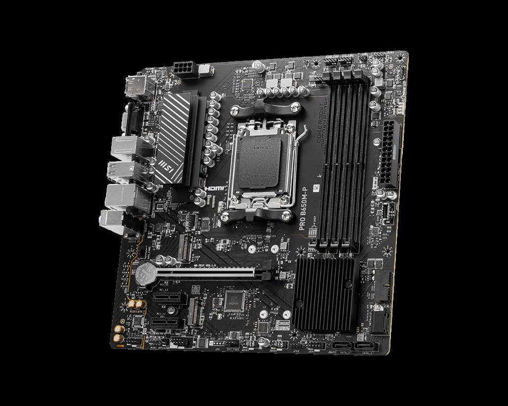 MSI MSI MB PRO B650M-P AM5 DDR5 6000MHZ(OC) HDMI DP VGA 2X M.2 USB3.2 2.5G LAN MATX-28497