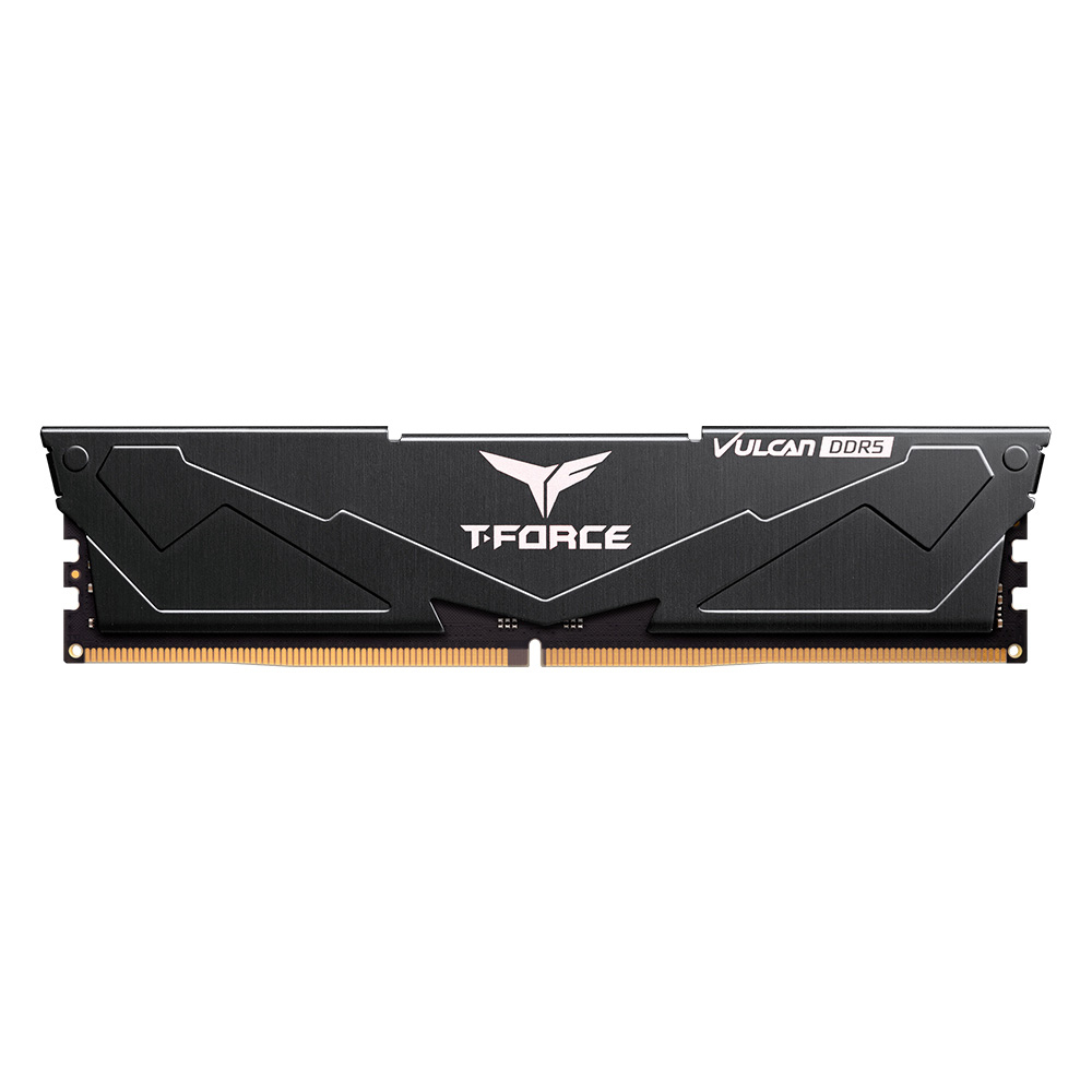 TEAM Team T-Force Vulcan Black 16GB 1x16GB 6000Mhz DDR5 CL38 Gaming Ram (FLBD516G6000HC38G01)-59706