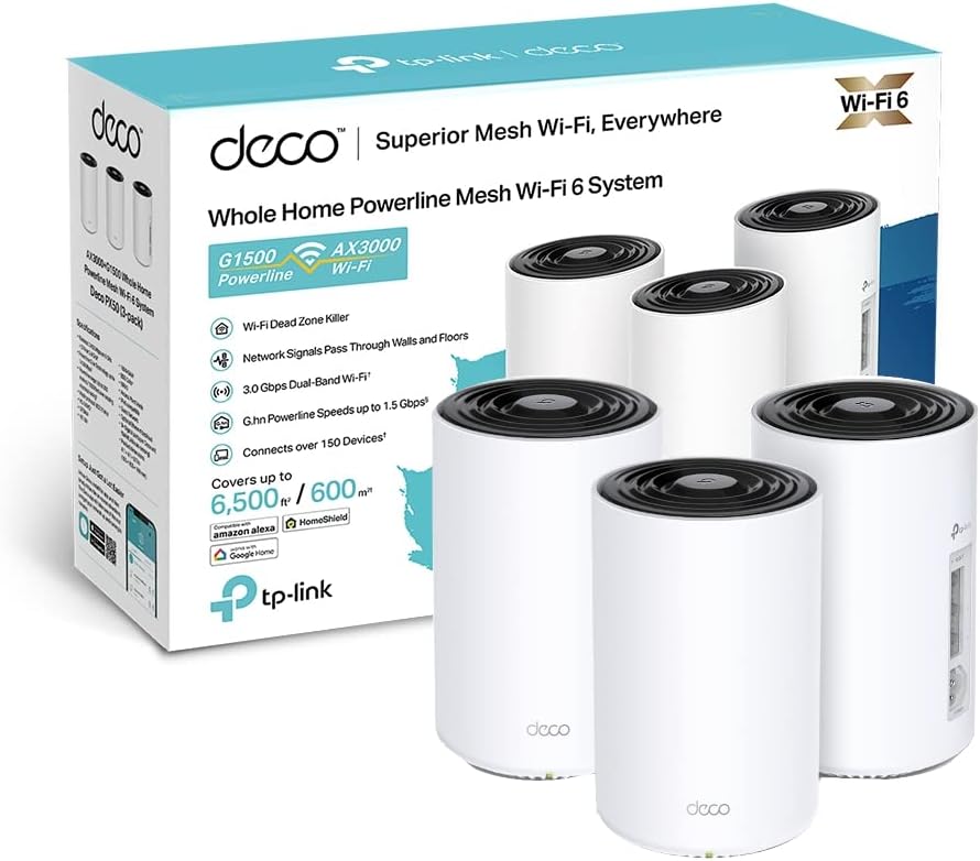 TP-LINK TP-LINK Deco PX50(3-pack) AX3000+G1500 WholeHomeWi