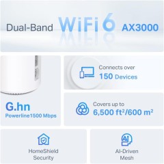 TP-LINK TP-LINK Deco PX50(3-pack) AX3000+G1500 WholeHomeWi-68176