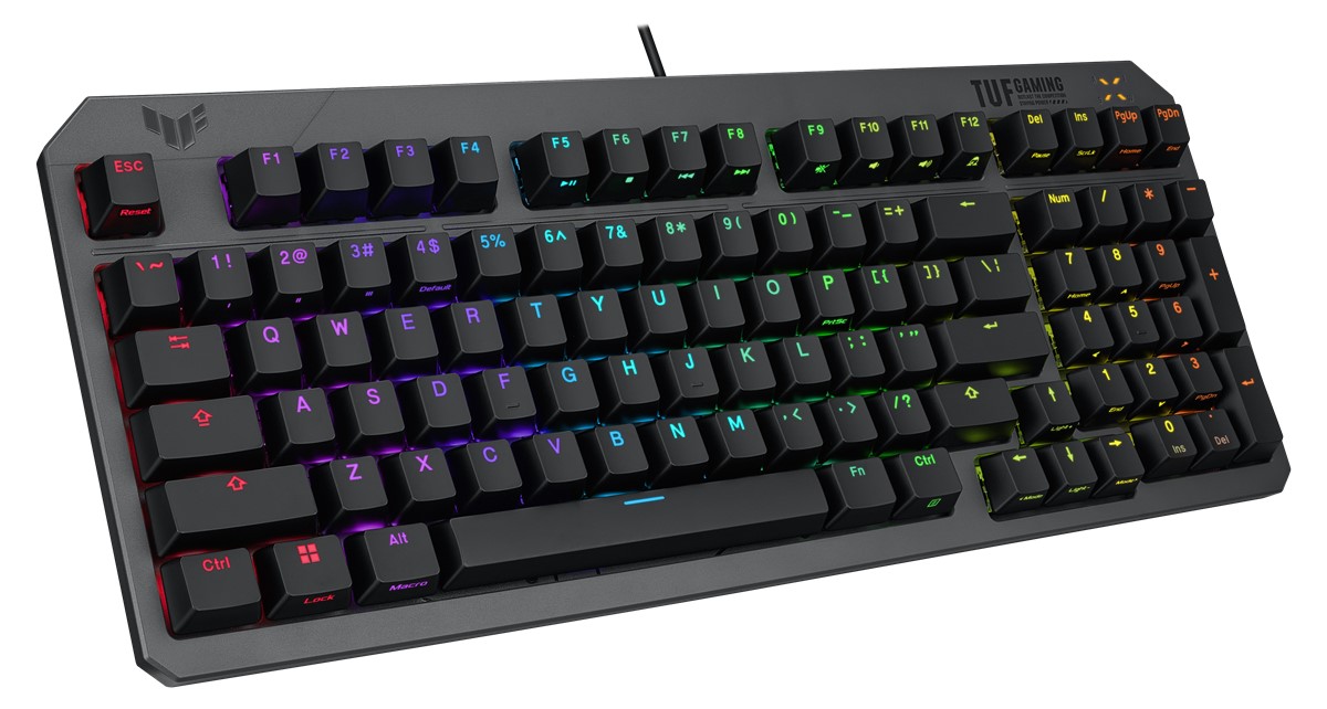 ASUS ASUS TUF GAMING K3 RD/TR GEN II TURKCE OYUNCU KLAVYESI BILEK DESTEGI SUYA VE TOZA DAYANIKLI RED SWITCH-58921