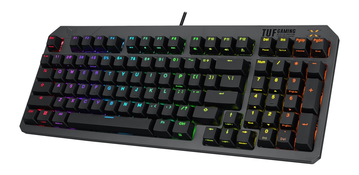 ASUS ASUS TUF GAMING K3 RD/TR GEN II TURKCE OYUNCU KLAVYESI BILEK DESTEGI SUYA VE TOZA DAYANIKLI RED SWITCH-58922