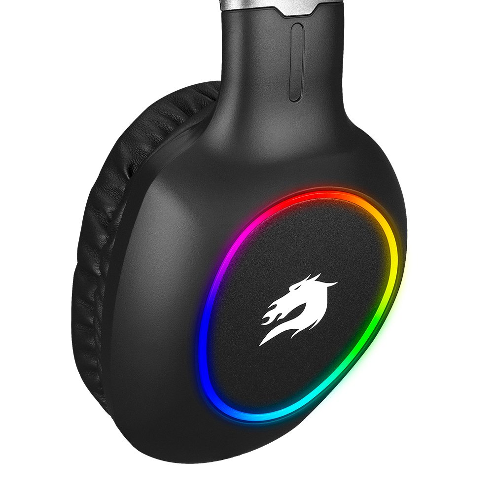 GAMEBOOSTER  h05 zen rainbow led 7.1 titreşimli siyah oyuncu kulaklığı