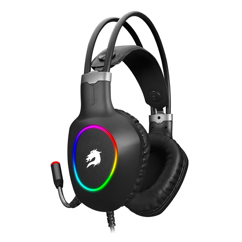 GAMEBOOSTER  h05 zen rainbow led 7.1 titreşimli siyah oyuncu kulaklığı-58460