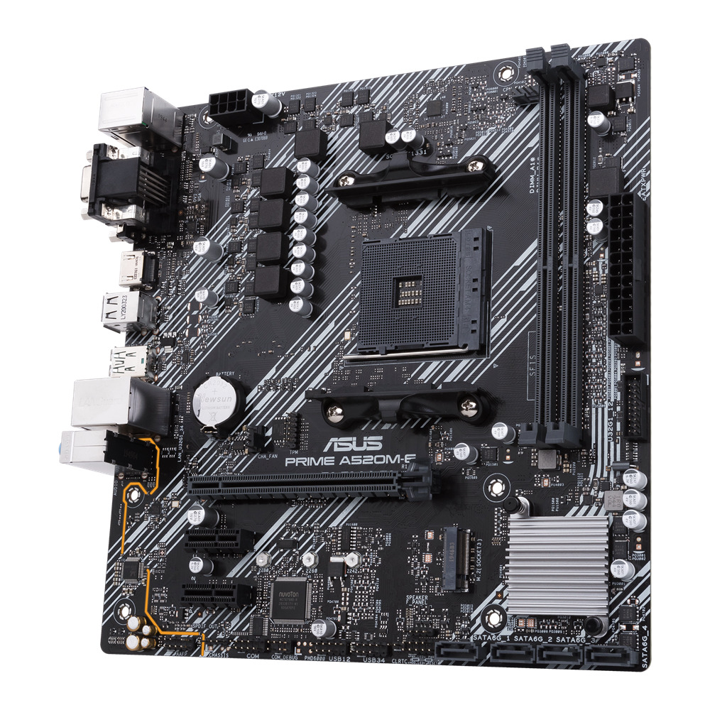ASUS ASUS PRIME A520M-E CSM AMD A520 AM4 DDR4 4400 HDMI DVI VGA M2 USB3.2 mATX ASUS 5X PROTECTION III Ücretsiz Uzaktan Yönetim Yazılı-60637