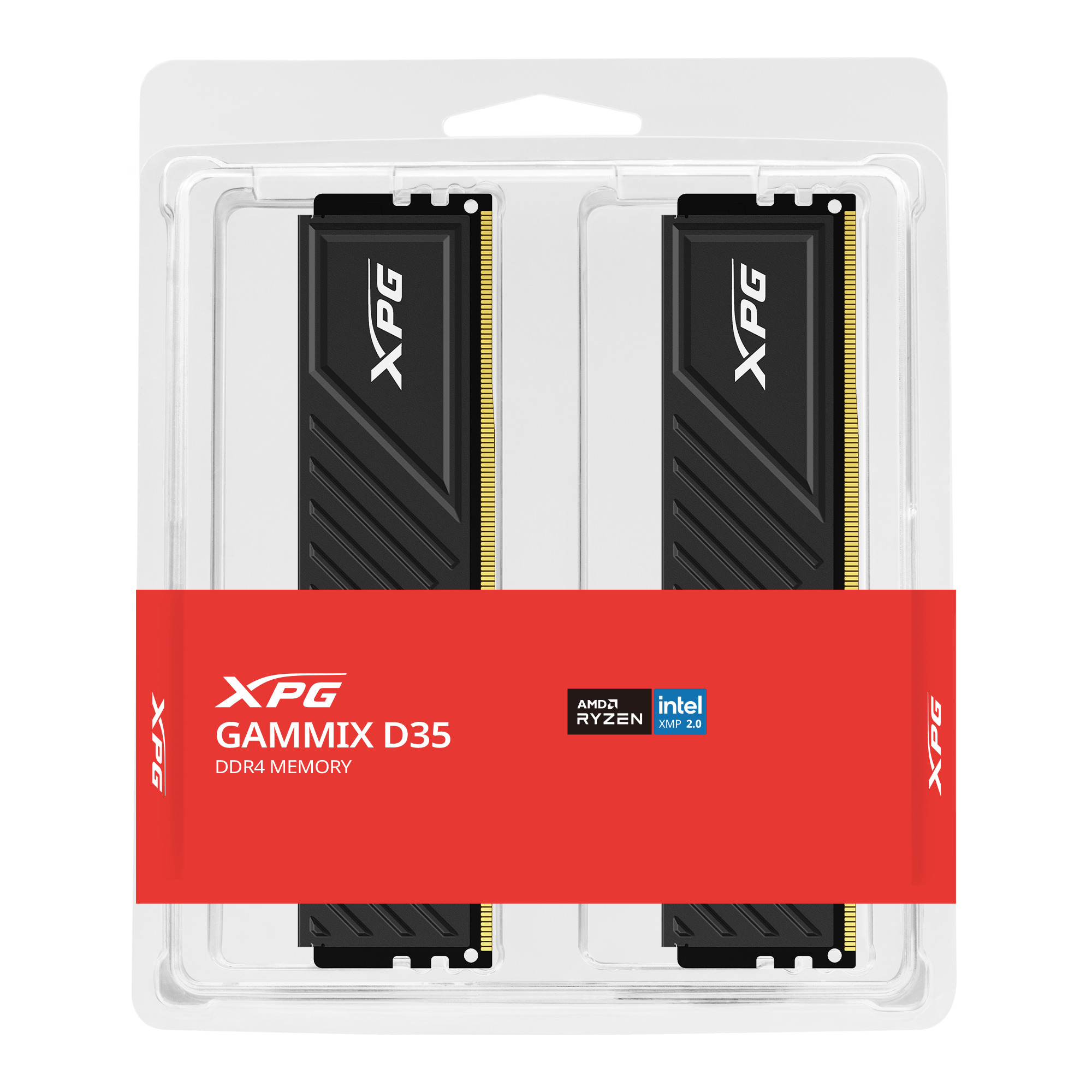 ADATA XPG Gammix D35 Siyah DDR4-3200Mhz CL16 16GB (2x8GB) Dual Kit (16-20-20) 1.35V
