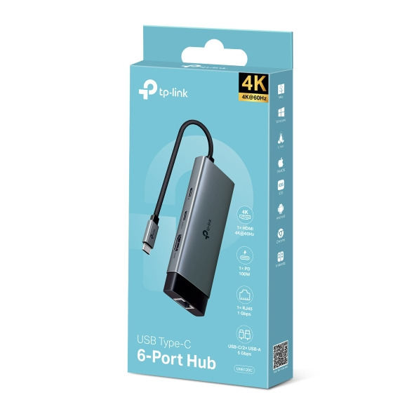 TP-LINK TP-LINK UH6120C TYPE-C 6 PORTLU HUB-55466