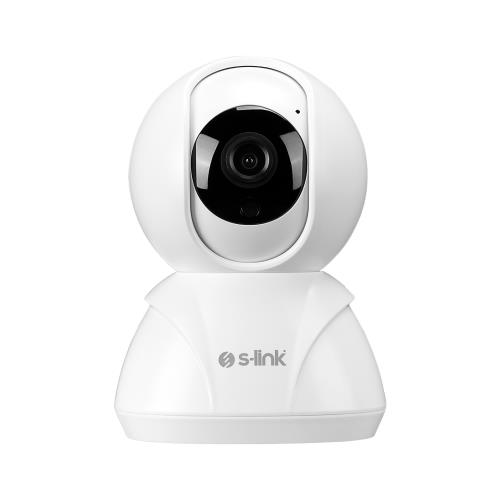 S-LINK S-LINK SL-IND02, Ev/Bebek Güvenlik Kamerası, WiFi, 2Mpix, 3.6mm Lens, 10m. Gece Görüşü, Hareket algılama, İki Yönlü Ses, Micro S