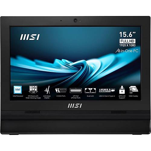 MSI MSI PRO AP162T ADL-017XEU 15.6 FHD 16:9 (1920X1080) N100 4GB DDR4 256GB SSD DOS AIO PC