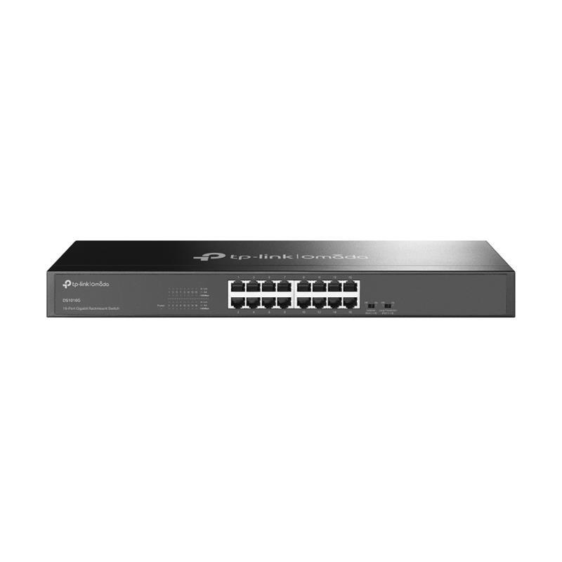 TP-LINK TP-LINK OMADA DS1016G 16 PORT GIGABIT YÖNETİLEMEZ METAL KASA RACKMOUNT SWITCH 