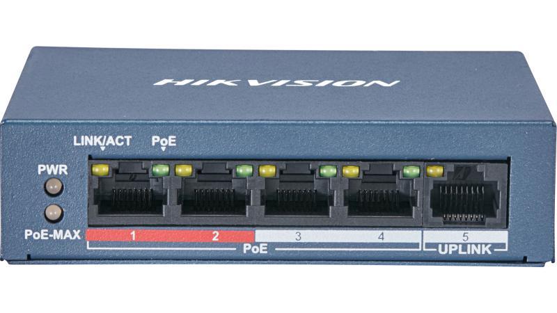 HIKVISION HIKVISION DS-3E0105P-E/M(B) 5 PORT POE SWITCH YÖNETİLEMEZ